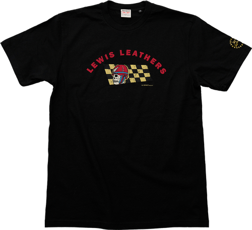 Skull Helmet T shirt Black