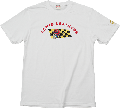 Skull Helmet T shirt White