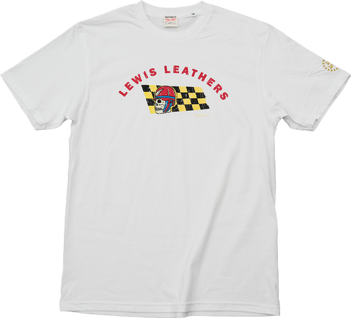 Skull Helmet T shirt White