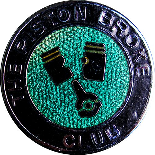 The Piston Broke Club Badge