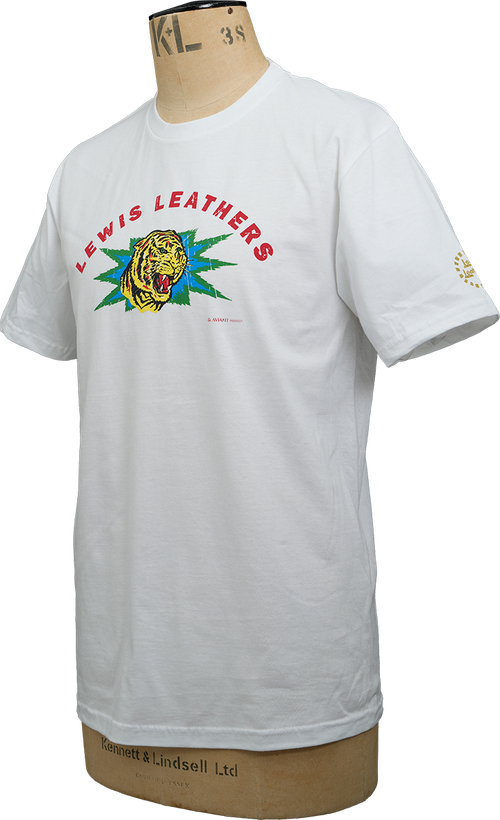 Tiger Head T shirt White
