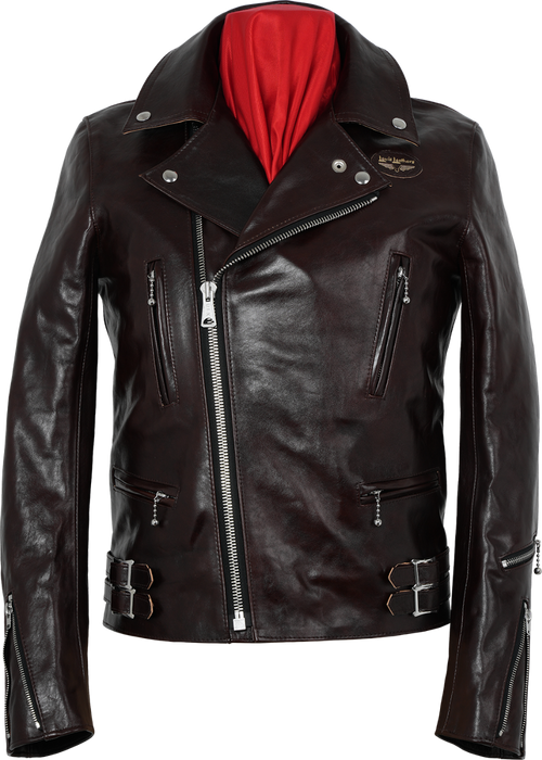 Lewis Leathers Lightning 391 Jacket in Vegetable Tanned Brown Leather
