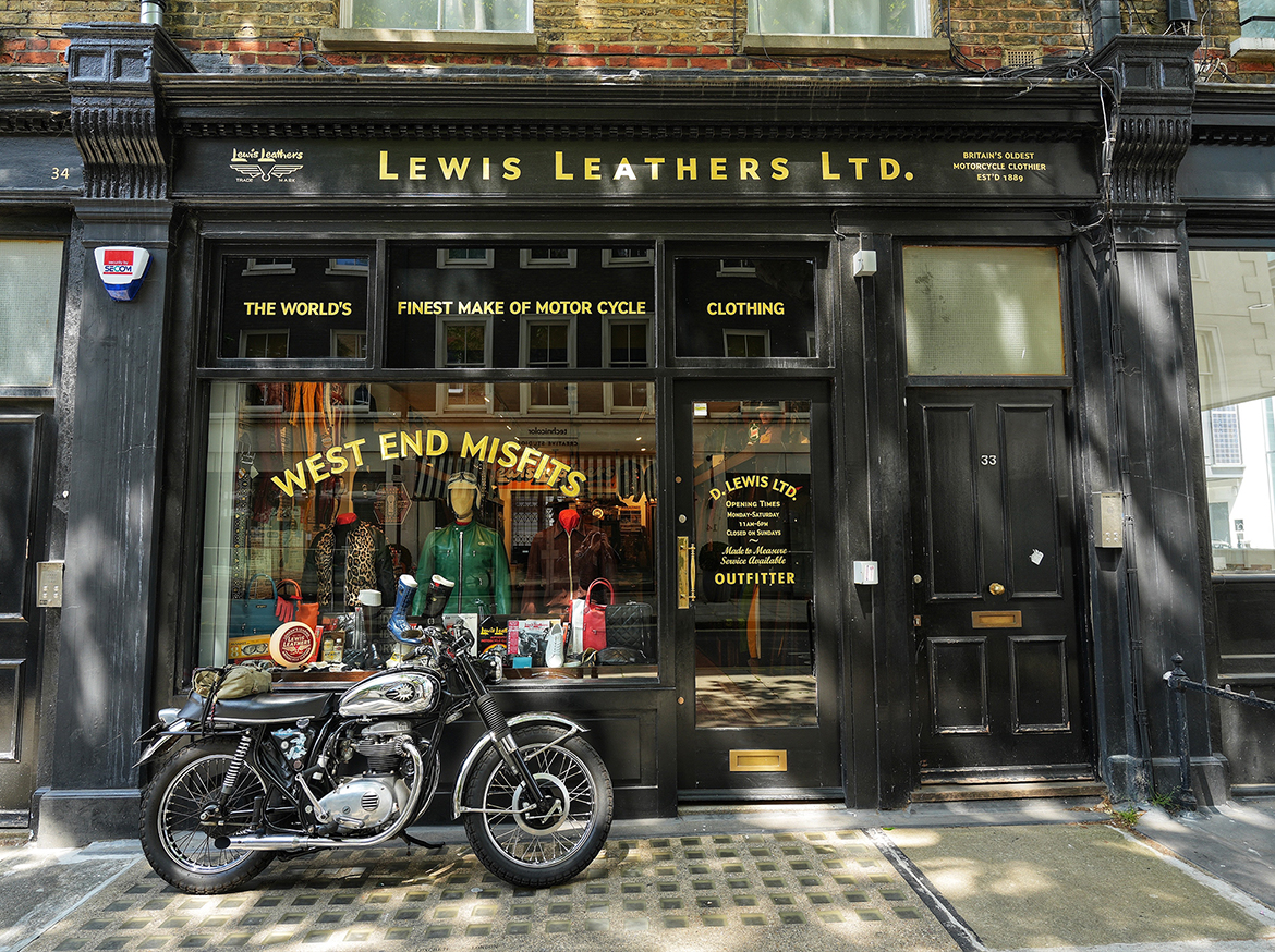 Lewis Leathers Outside