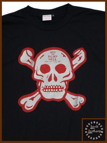 60s Skull and Bones T shirt Black