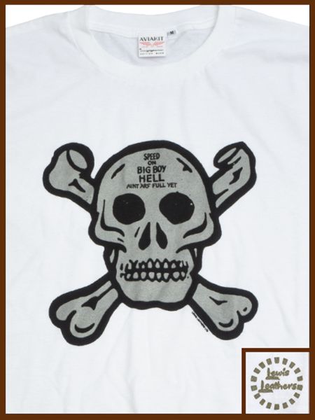 60s Skull and Bones T shirt White