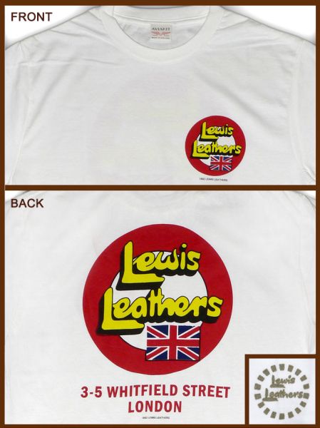 80s Lewis Leathers Logo T shirt White