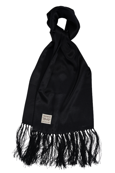 AVIAKIT Silk Scarf Black