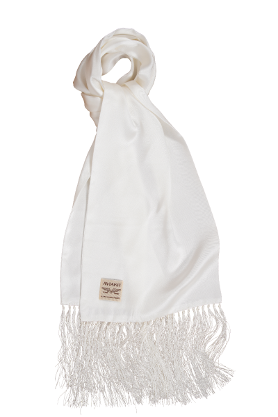 AVIAKIT Silk Scarf White