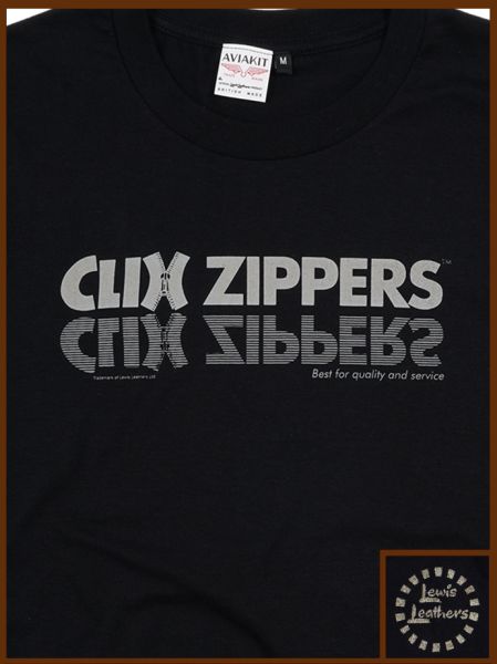 Clix Zippers T shirt Black