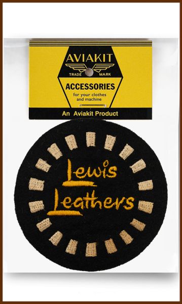 Lewis Leathers Checker Round Patch