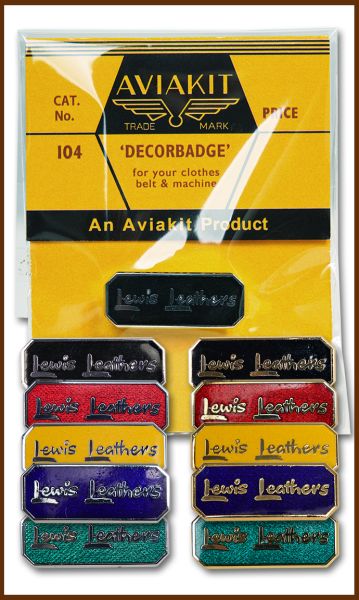 Lewis Leathers Rectangle Badge