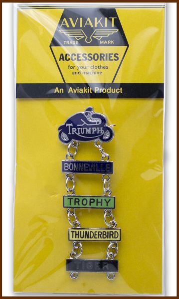 Triumph Bar Badge Blue