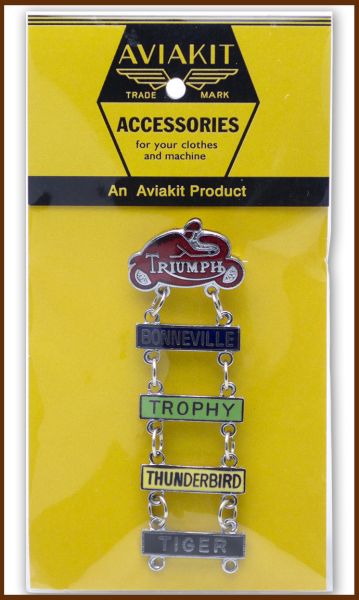 Triumph Bar Badge Red