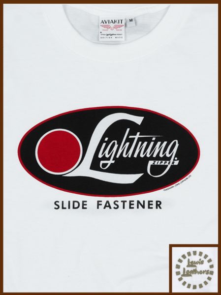 Lightning Fasteners T shirt White