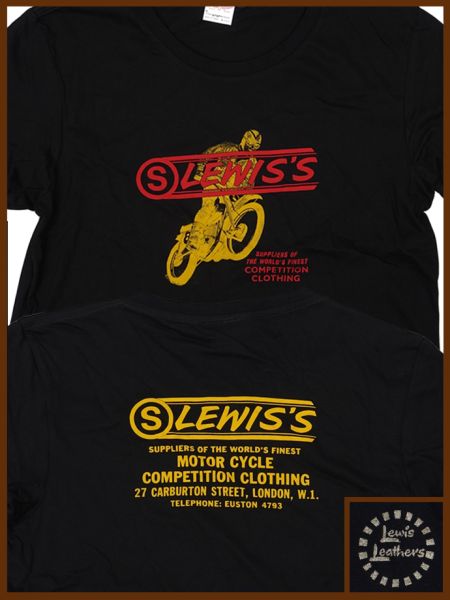 S Lewis T Shirt Black
