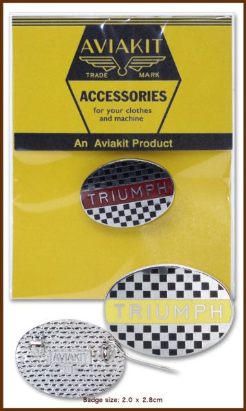 Triumph Check Oval Badge