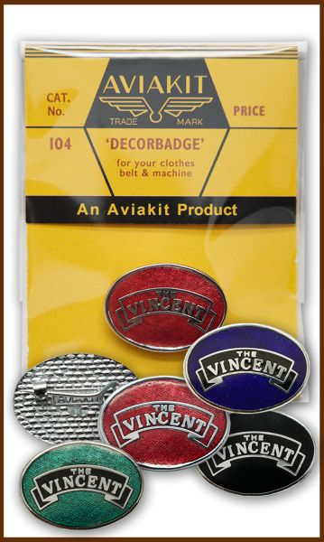 VINCENT Oval Badge