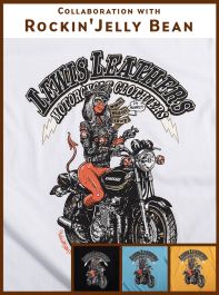 LEWIS LEATHERS Rockin’Jelly Bean Tシャツ LEWIS LEATHERS x Rockin'Jelly Bean
