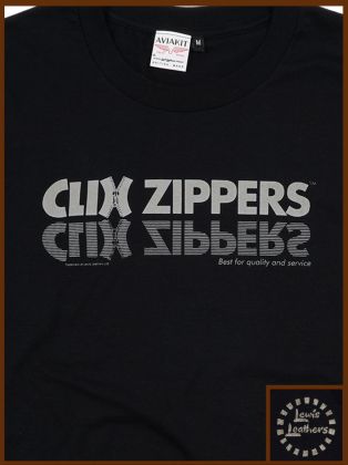 Clix Zippers T shirt Black