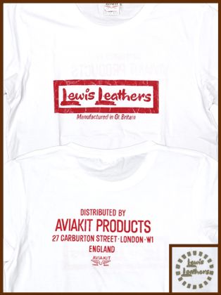 Lewis Leathers Mailing Bag T shirt White