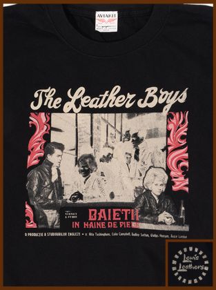 Leather Boys Cafe T shirt Black