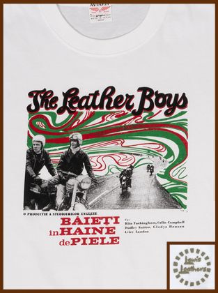 Leather Boys Burn Up T shirt White