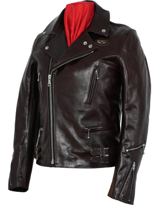 Lewis Leathers Lightning 391 Jacket in Vegetable Tanned Brown Leather