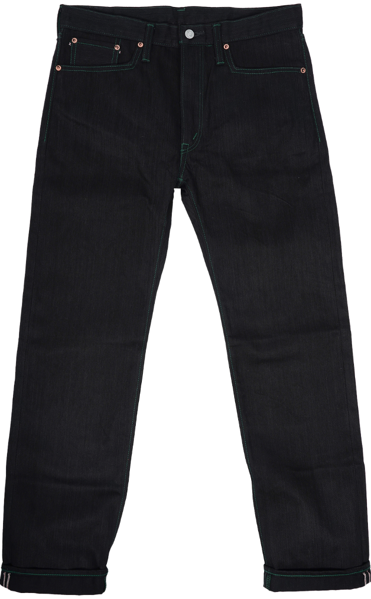 Jeans with leather front clearance
