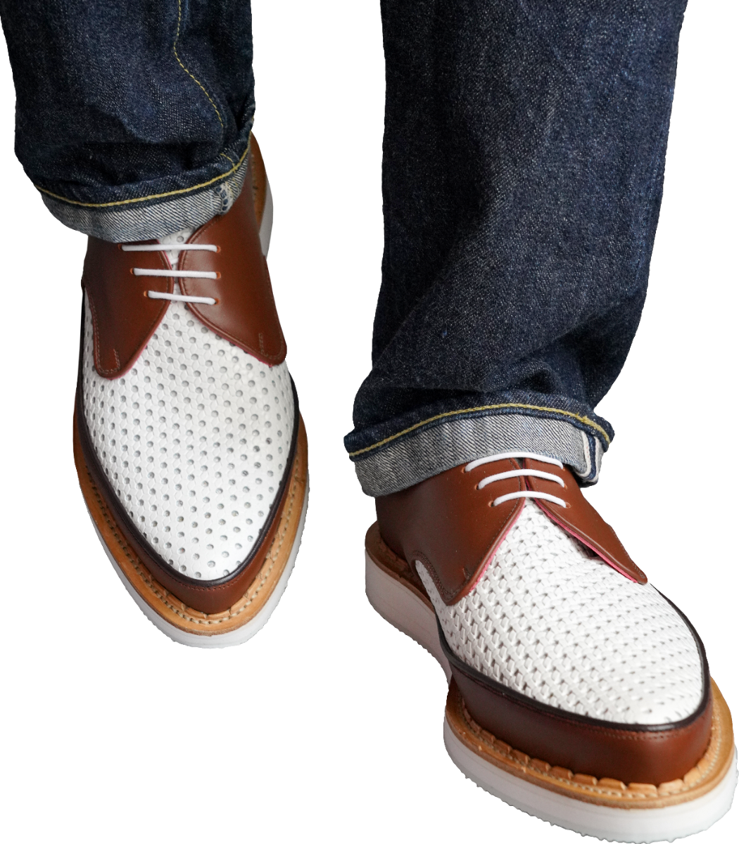 Summer Creepers by George Cox Tan & White