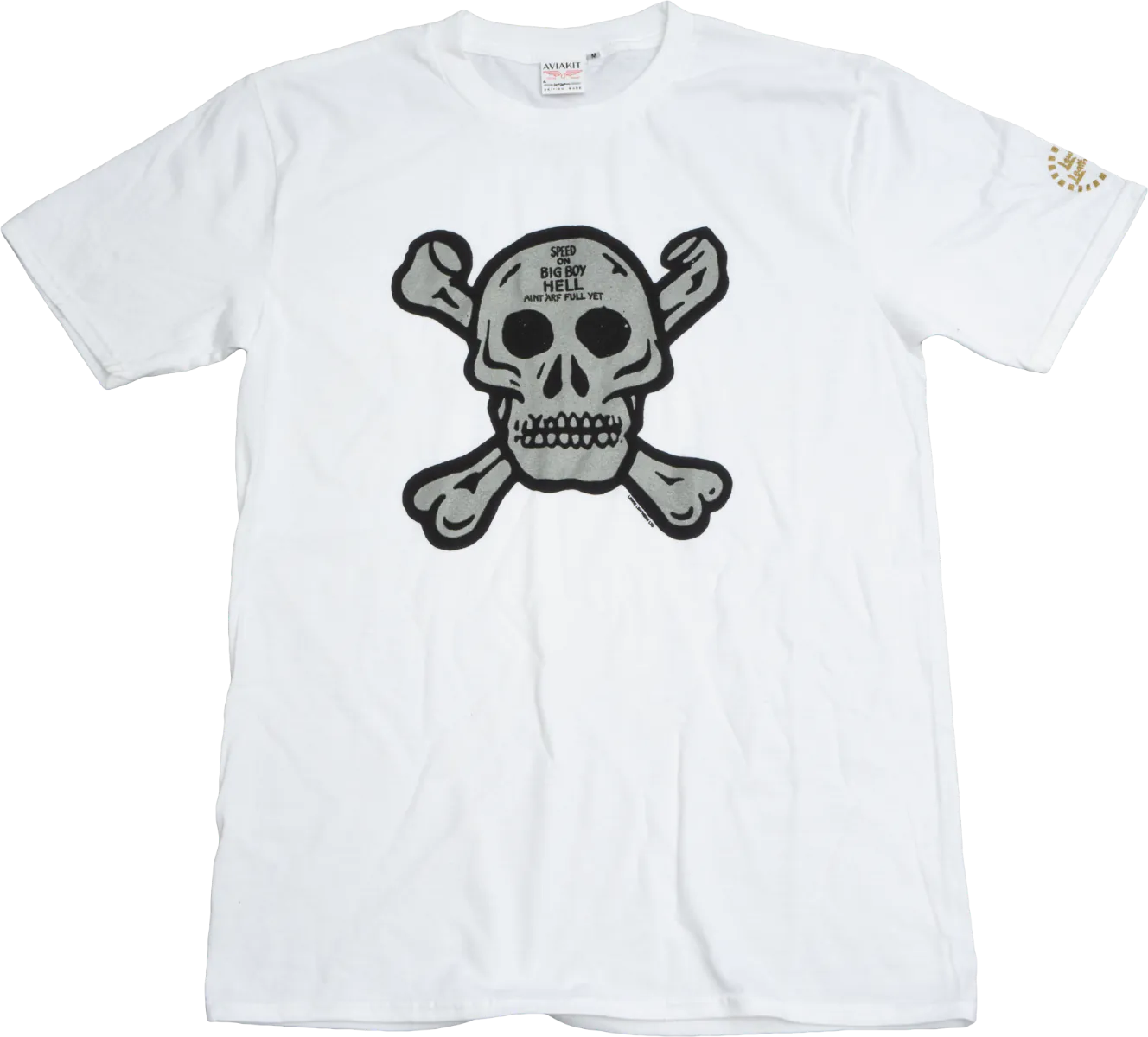 60s Skull and Bones T shirt White
