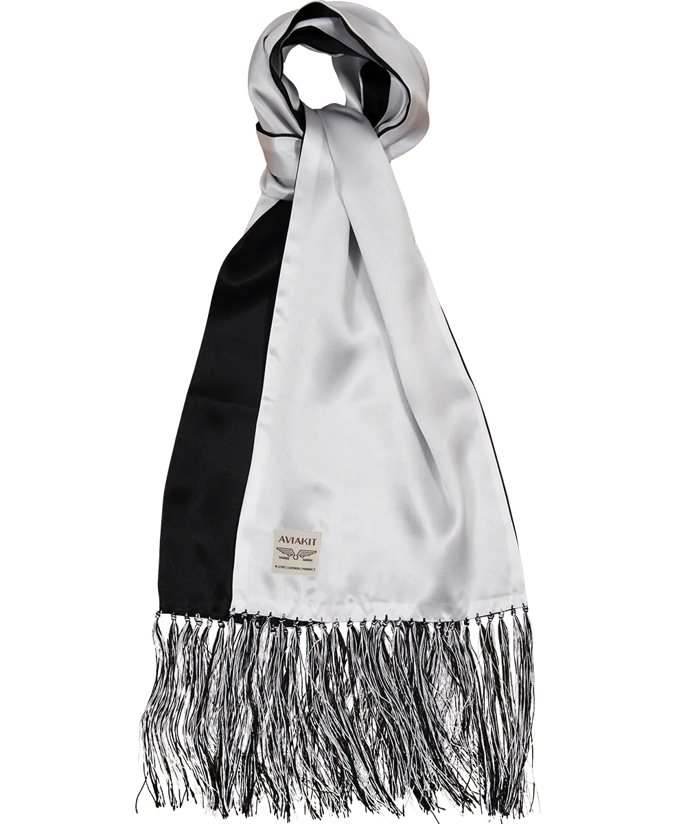 AVIAKIT Smooth Silk Scarf Double Sided