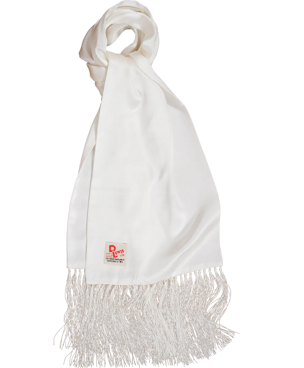 White silk shawl discount