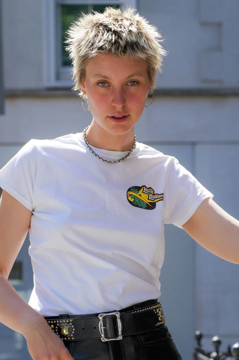 80s Bike T shirt White