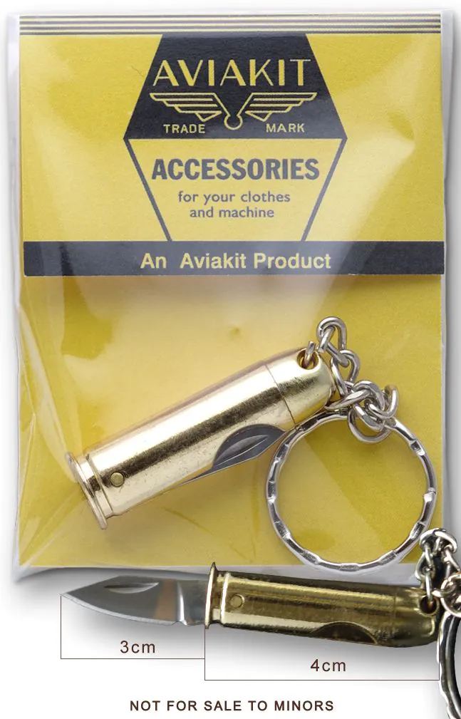Mini pen knife keyring