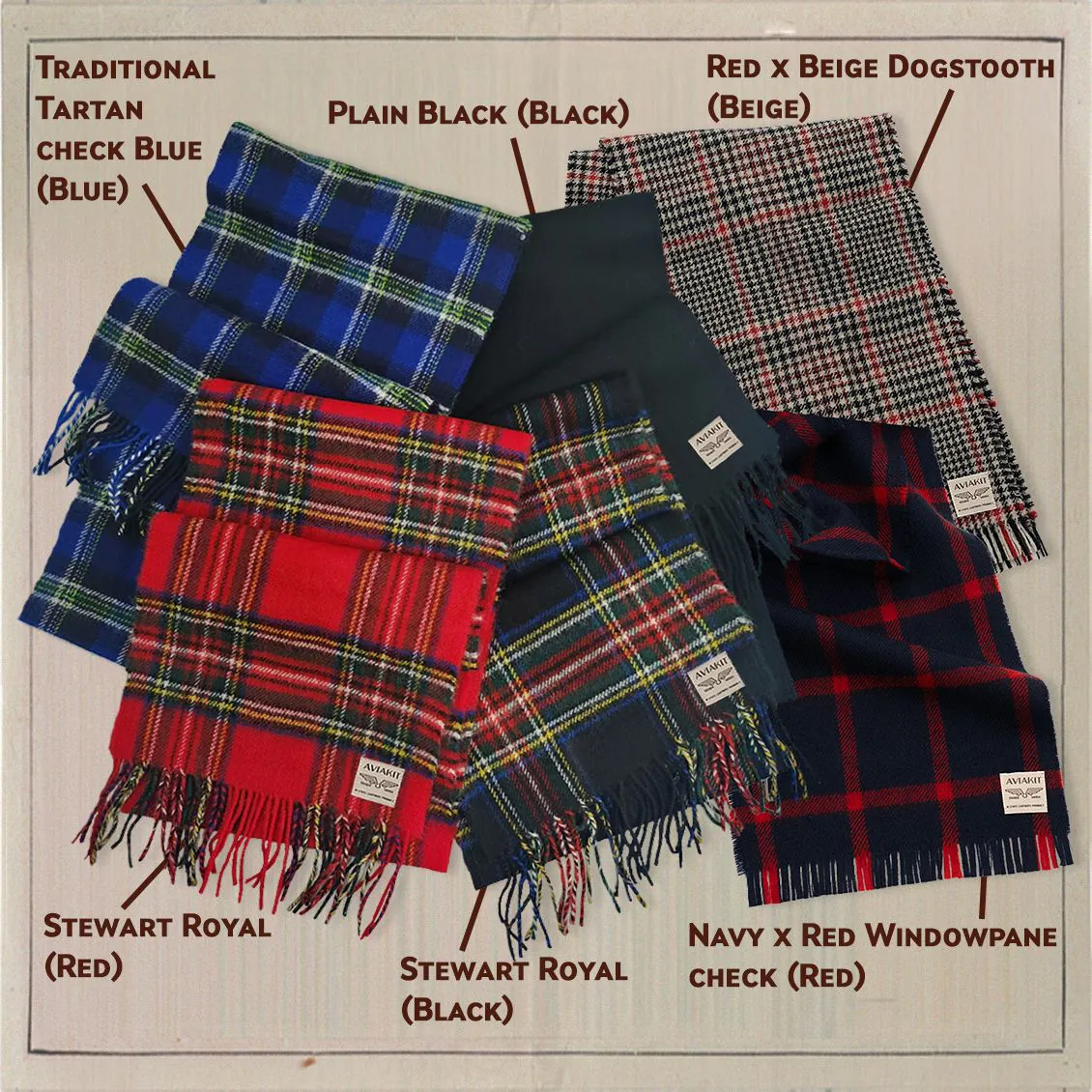 Scottish Wool Tartan Scarf