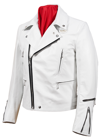 Horse leather white color