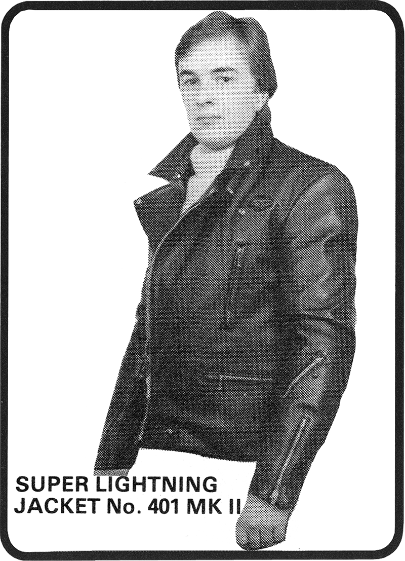 Vintage Lewis Leathers Lightning ad