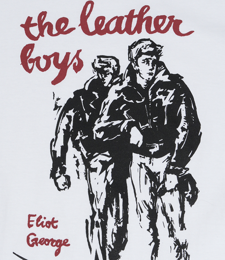 Leather Boys Cafe T shirt White